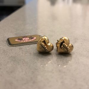 Juicy Couture Crown gold earrings